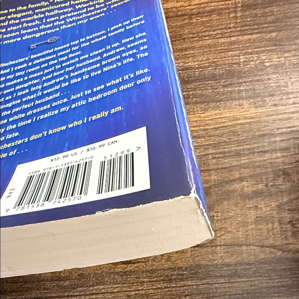 The Housemaid by Freida McFadden - Blue & Yellow Paperback - Picture 3 of 4